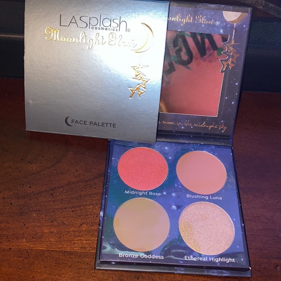 NIB LASplash cosmetics moonlight glow 4shades face palette - Picture 3 of 4
